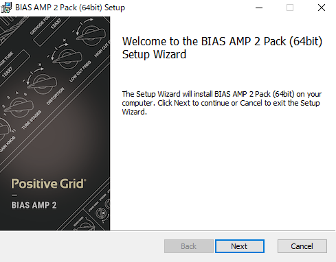 BIAS AMPをインストール